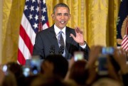 President Barack Obama speaks during a reception in the East Room of the White House, Washington, March 16, 2016 (AP photo by Jacquelyn Martin).