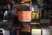 A selection of books are on display in a bookstore in Cape Town, South Africa, Jan. 23, 2018 (AP photo by Christopher Torchia).