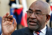 President of Comoros Azali Assoumani addresses reporters after a meeting with former French president Francois Hollande at the Elysee Palace in Paris, France, Oct. 4, 2016 (AP photo by Christophe Ena).