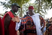 Former Gambian President Yahya Jammeh at a festival in his home village of Kanilai, Gambia, May 13, 2014 (Photo by Jason Florio).