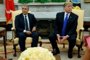 U.S. President Donald Trump and Colombian President Ivan Duque in the Oval Office of the White House, Washington, Feb. 13, 2019 (AP photo by Evan Vucci).