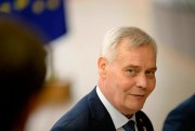 Finnish Prime Minister Antti Rinne speaks to journalists prior to an EU summit, Brussels, Belgium, June 20, 2019 (Photo by Jakub Dospiva for CTK via AP Images).