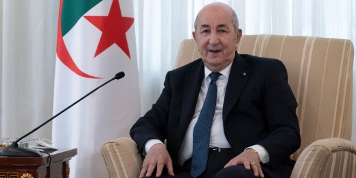 Algerian President Abdelmadjid Tebboune.