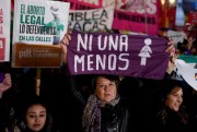 A march marking the ninth anniversary of the Ni Una Menos, or Not One Woman Less, movement.