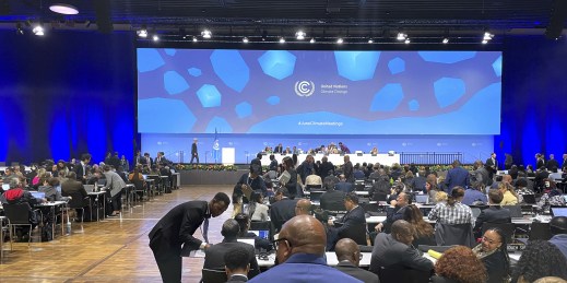 Delegates attend the technical meetings in preparation for the U.N. COP 29 Climate Change.