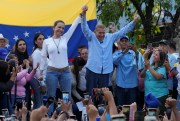 Venezuelan presidential candidate Edmundo Gonzalez Urrutia and opposition leader Mariana Corina Machado.
