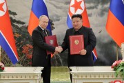 Russian President Vladimir Putin and North Korean leader Kim Jong Un.