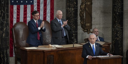 Israeli Prime Minister Benjamin Netanyahu gives a joint address to Congress.