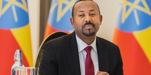 Ethiopian Prime Minister Abiy Ahmed Ali.