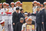 High-ranking Vietnamese officials at the funeral of former Communist Party General Secretary Nguyen Phu Trong.