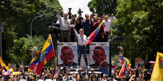 Venezuelan opposition leader Maria Corina Machado.