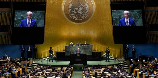 U.S. President Joe Biden addresses the United Nations General Assembly.