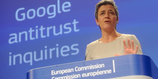 European Union Commissioner for Competition Margrethe Vestager.