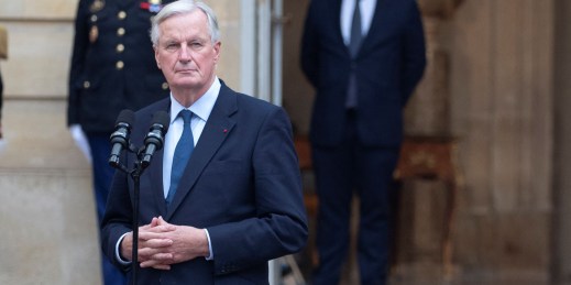 French Prime Minister Michel Barnier .