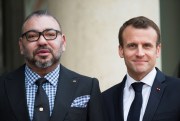 French President Emmanuel Macron and Moroccan King Mohammed VI.