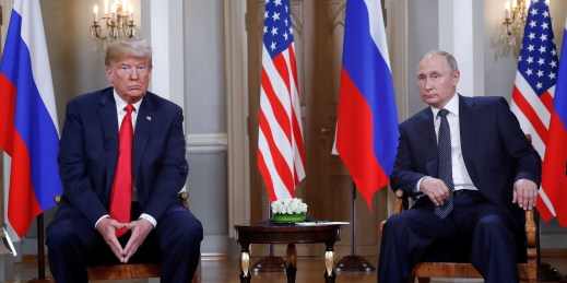 U.S. President Donald Trump and Russian President Vladimir Putin.