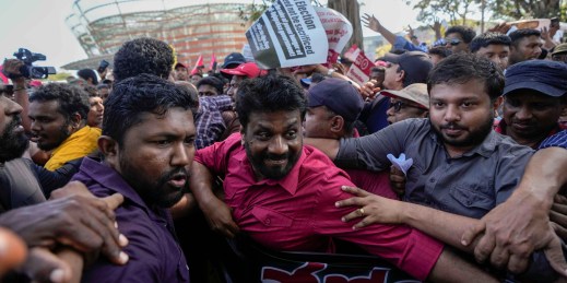 National People’s Power leader Anura Kumara Dissanayake in Sri Lanka.