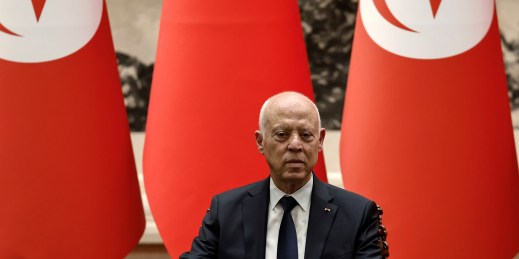 Tunisian President Kais Saied.