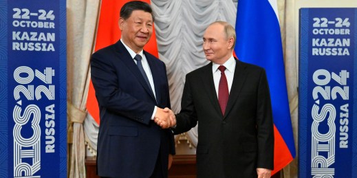 Chinese President Xi Jinping and Russian President Vladimir Putin.