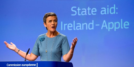 Then-EU Competition Commissioner Margrethe Vestager.