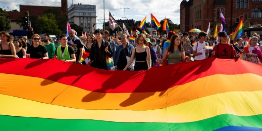 1LGBTQ+ rights march in Poland.