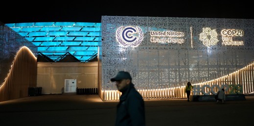 COP29 Climate Change Conference in Baku, Azerbaijan.