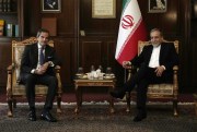 International Atomic Energy Agency Director-General Rafael Grossi meets with Iranian Foreign Minister Abbas Araghchi.