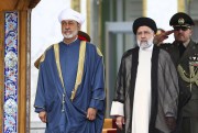 Oman’s Sultan Haitham bin Tariq Al Said and then-Iranian President Ebrahim Raisi.