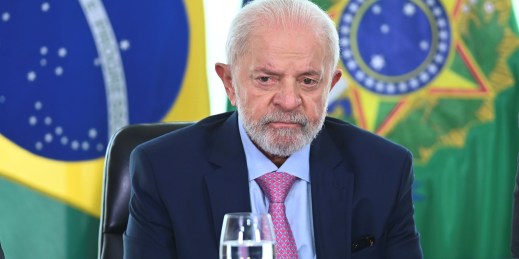 Brazilian President Luiz Inacio Lula da Silva.