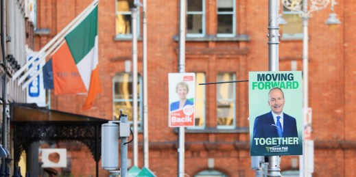 Election posters in Dublin.